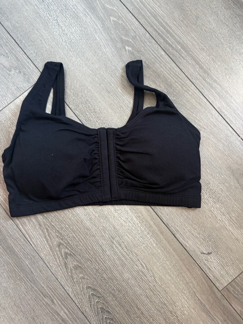 Fruit of the Loom Black Front-Closure Bra